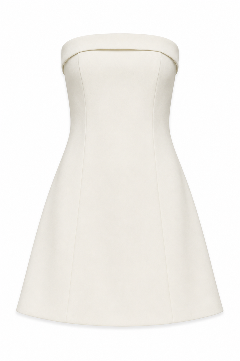 Yael Winter White Bow Back Dress