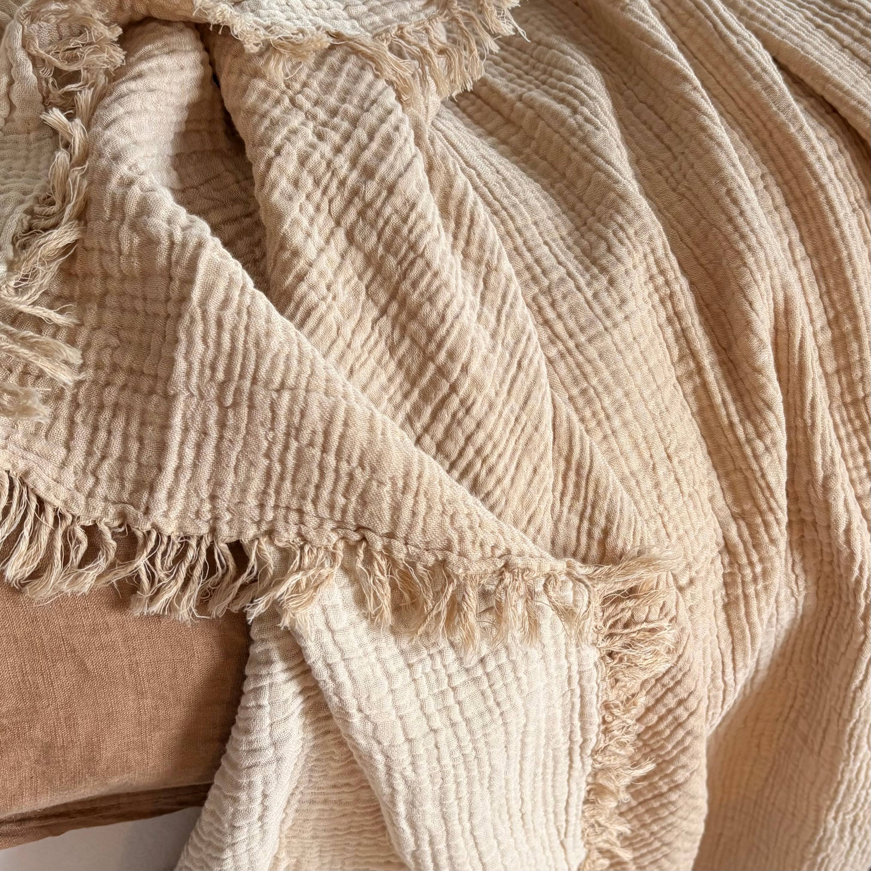 Stonewashed Throw Blanket - 3 Colors