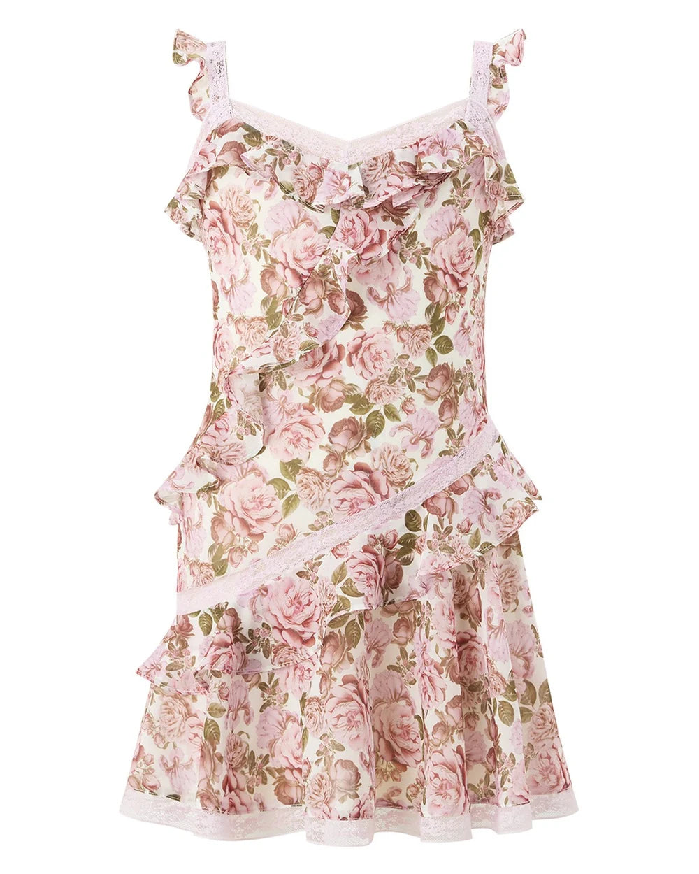 Camellia Frill Mini Dress in Floral | Tween