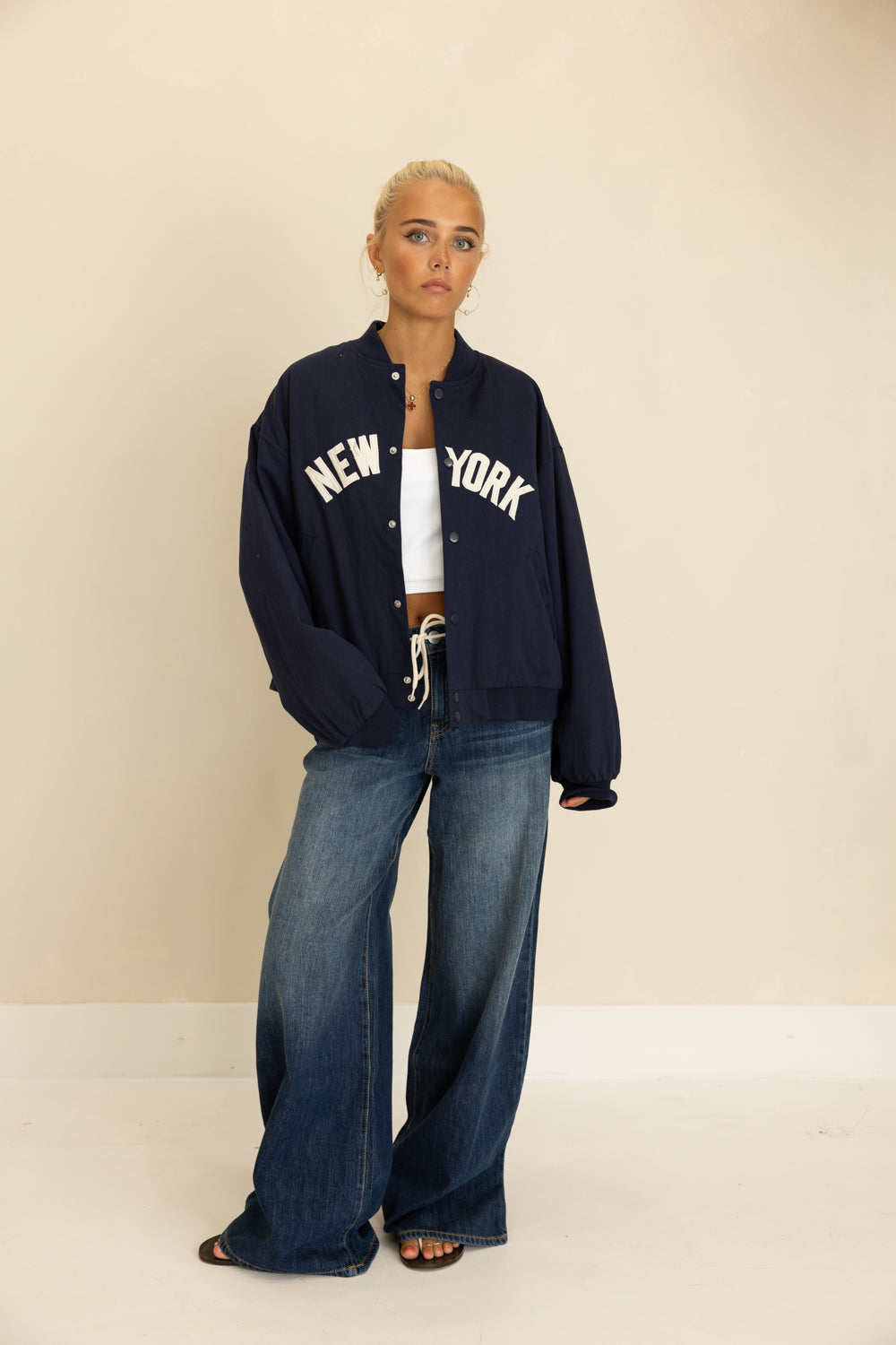 NYC Oversized Varsity Jacket