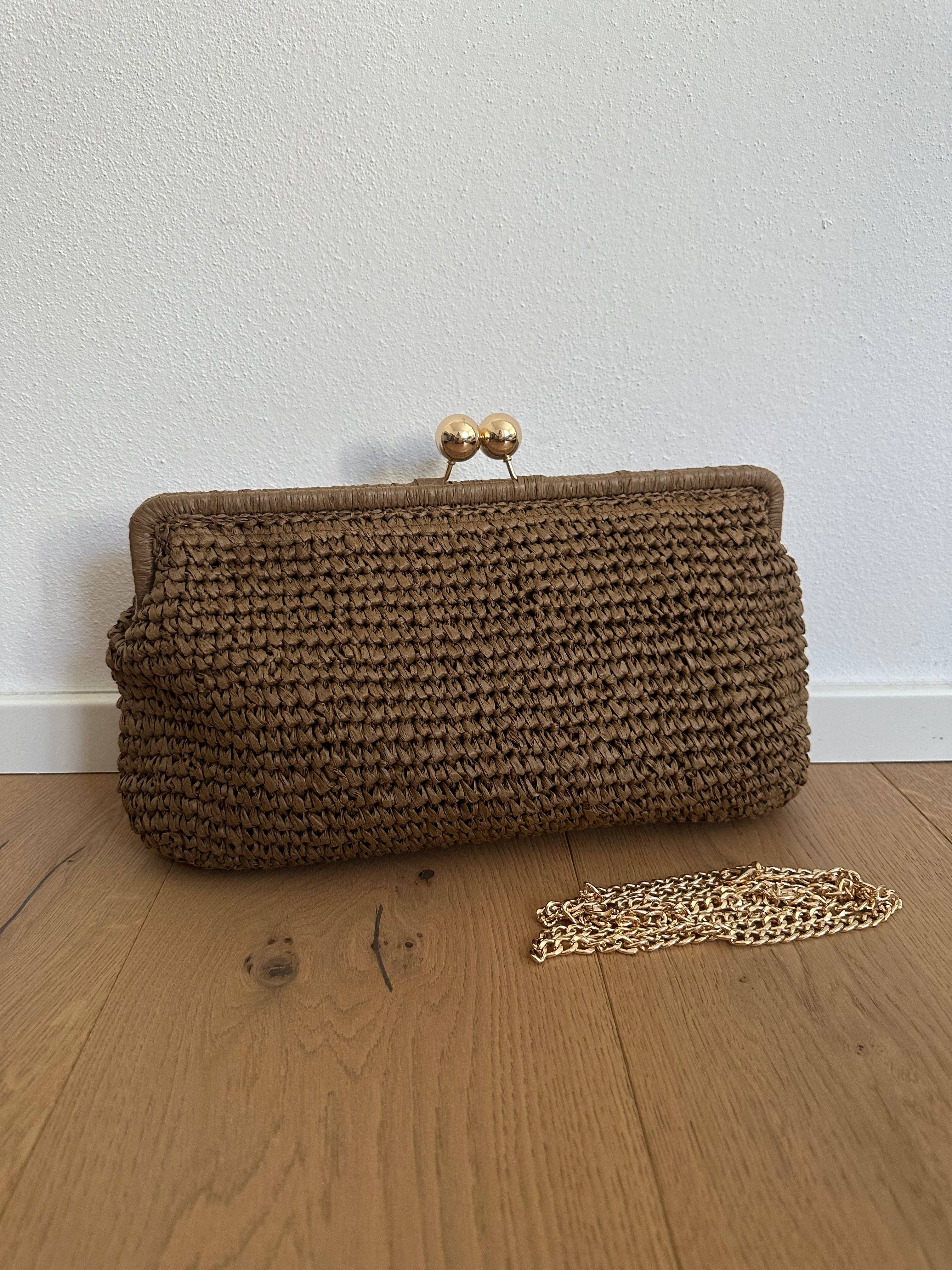 MIYA - Raffia clutch