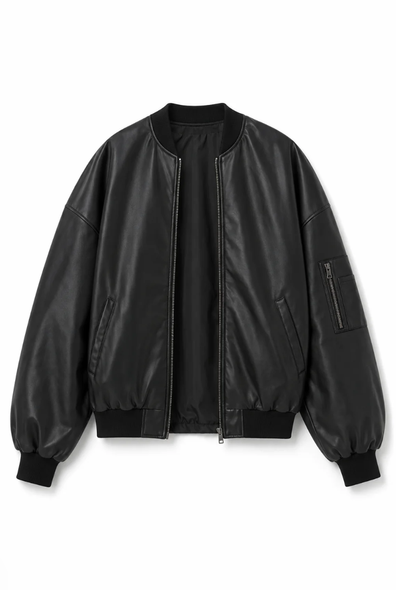 Teen Valley Black Vegan Leather Jacket