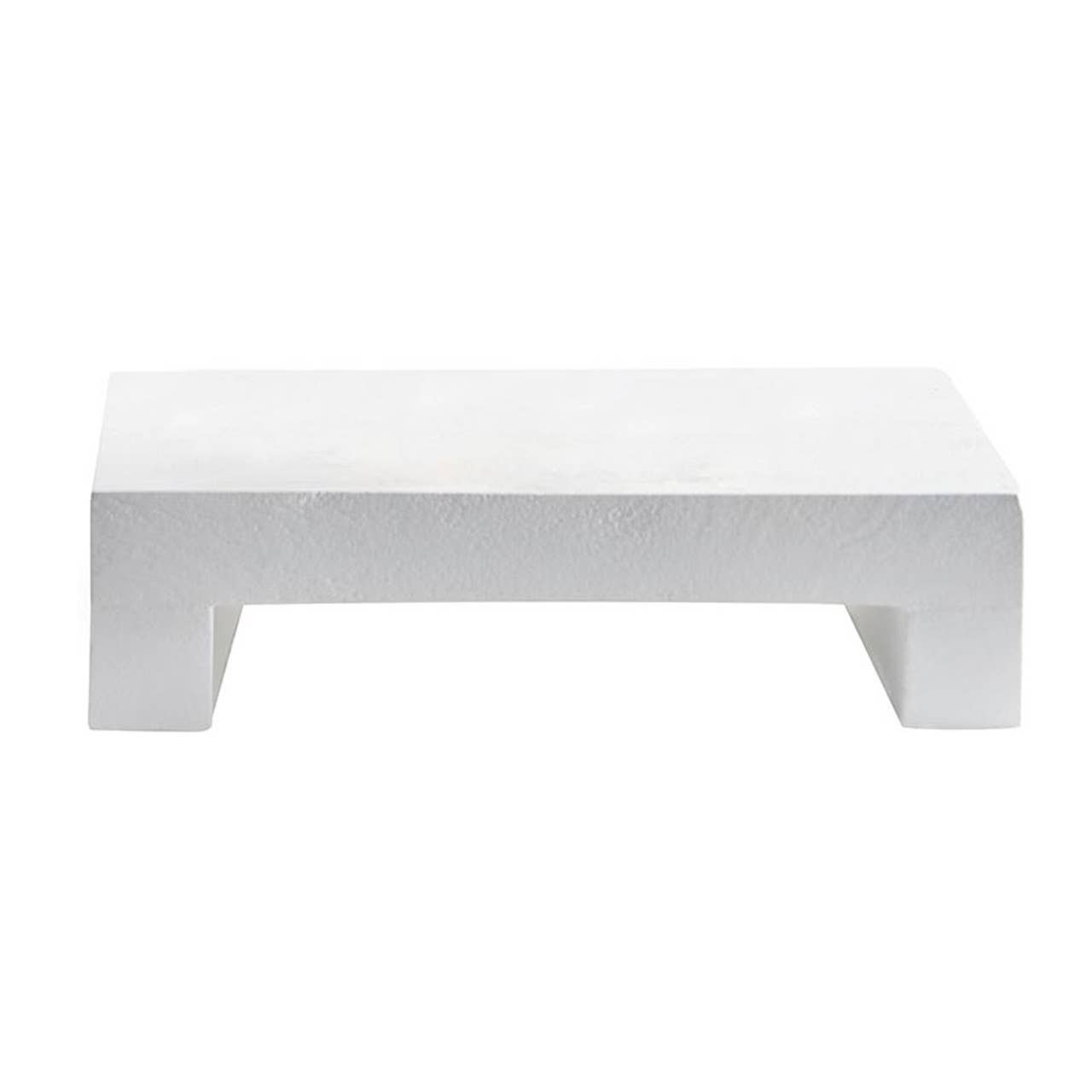 White Textured Pedestal - 8"