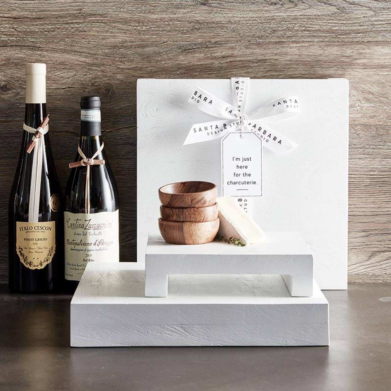 White Textured Pedestal - 8"
