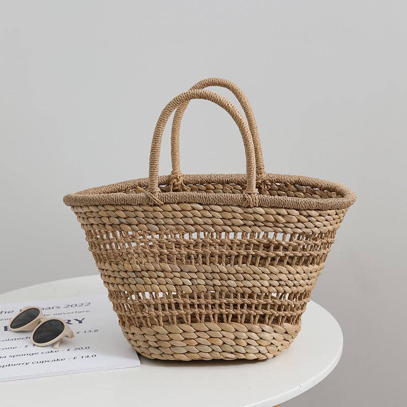 French Vintage Woven Bag Trendy Beach Tote