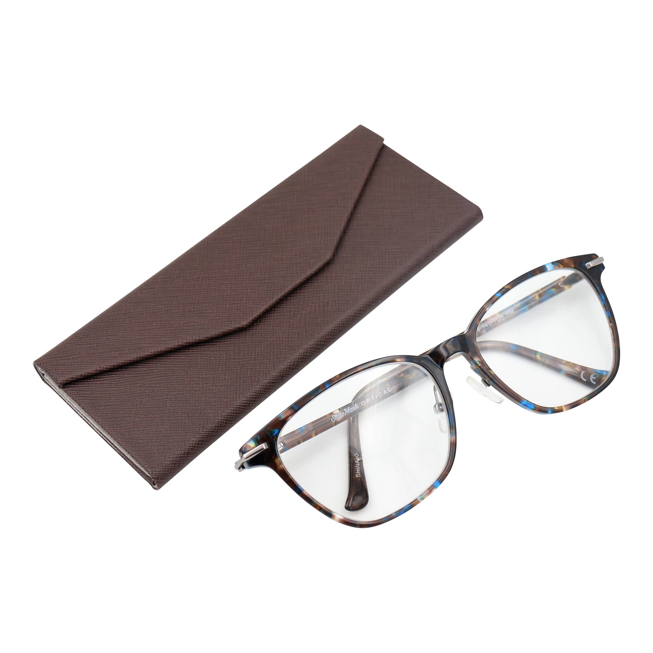 Chocolate Folding Sunglasses Glasses Case – Vegan Leather