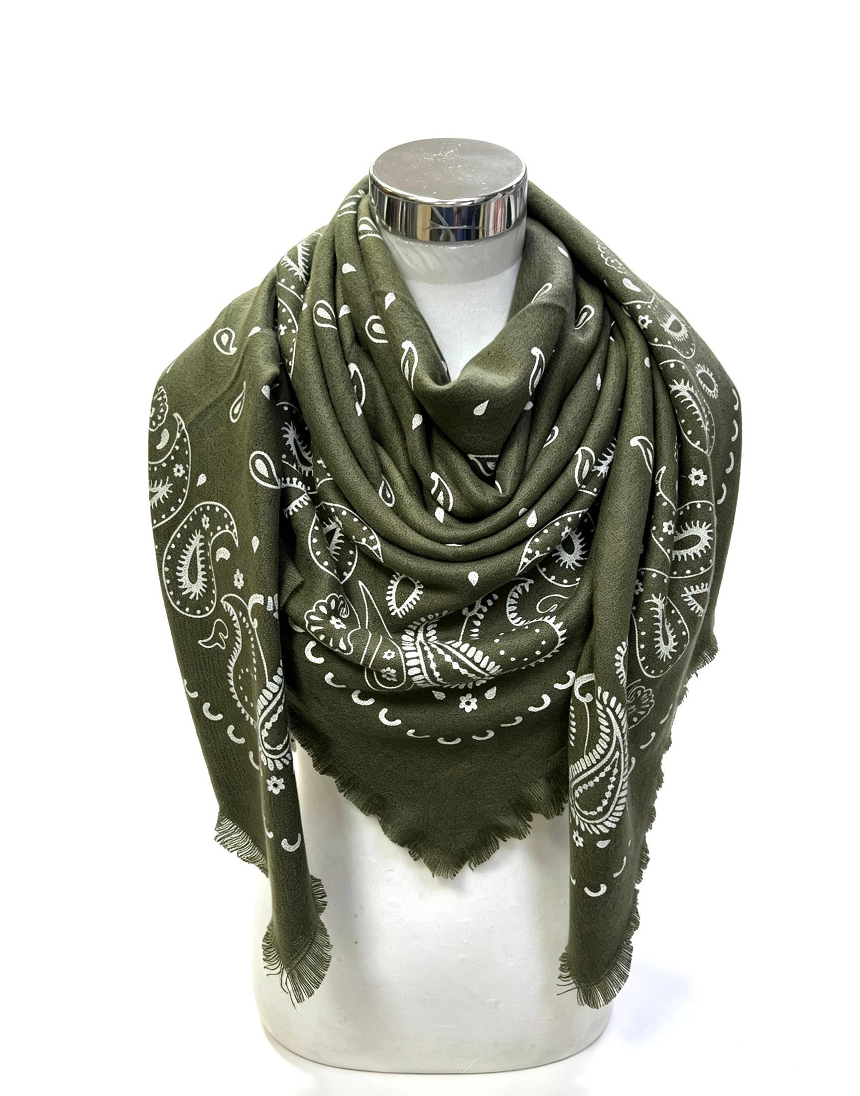 Large Wool Bandana Scarf
