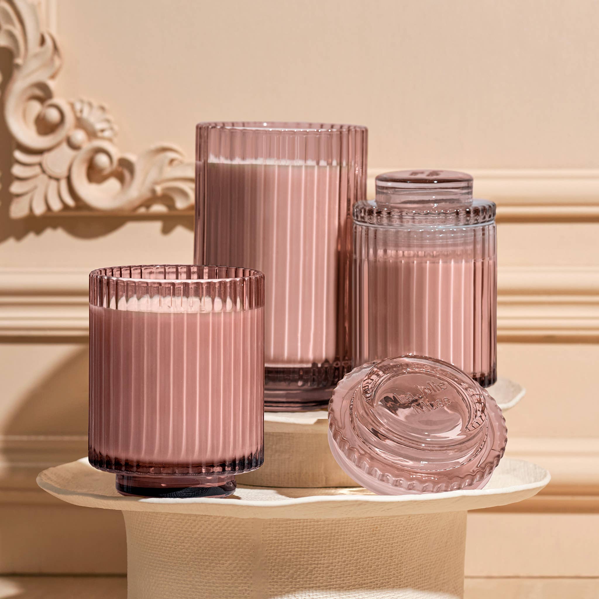 Scented Candle - Santal Rosé - 19oz | La Jolie Muse