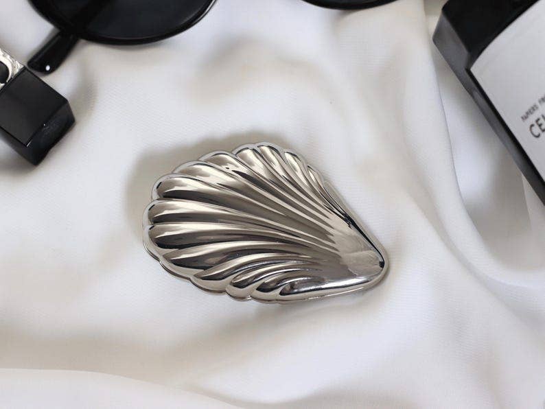 Seashell Compact Mirror | Art Deco Inspired Pocket Mirror