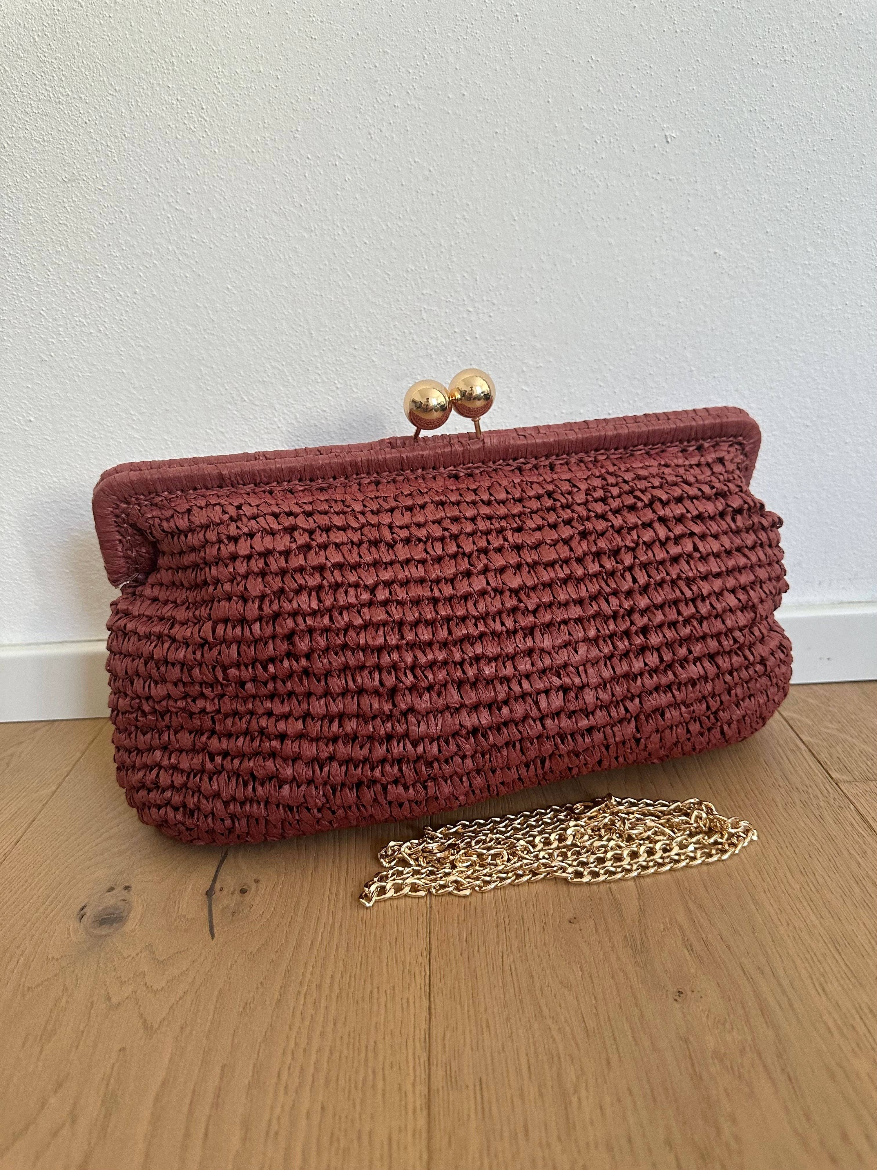 MIYA - Raffia clutch