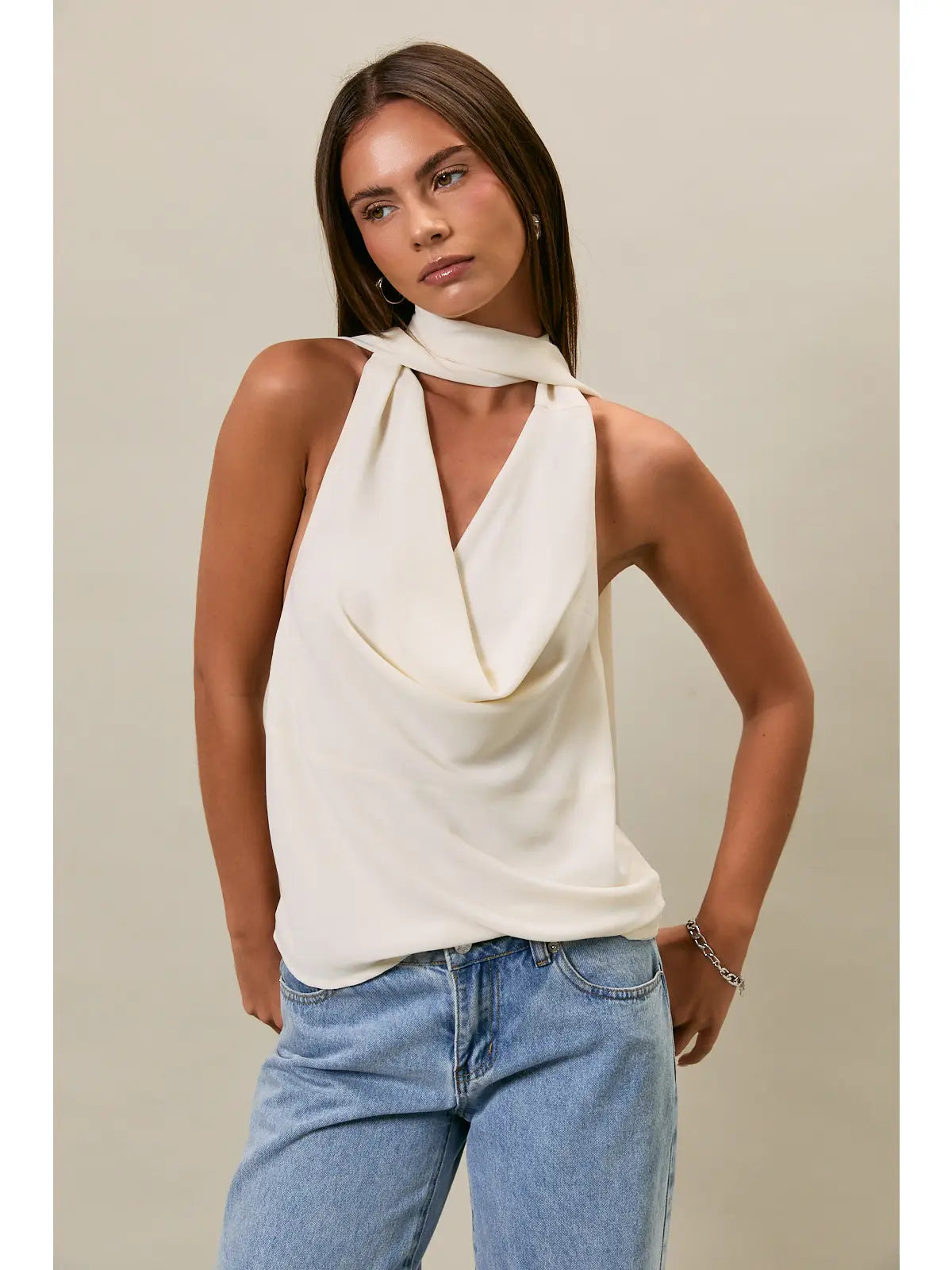 Florence Halter Neck Wrap Top