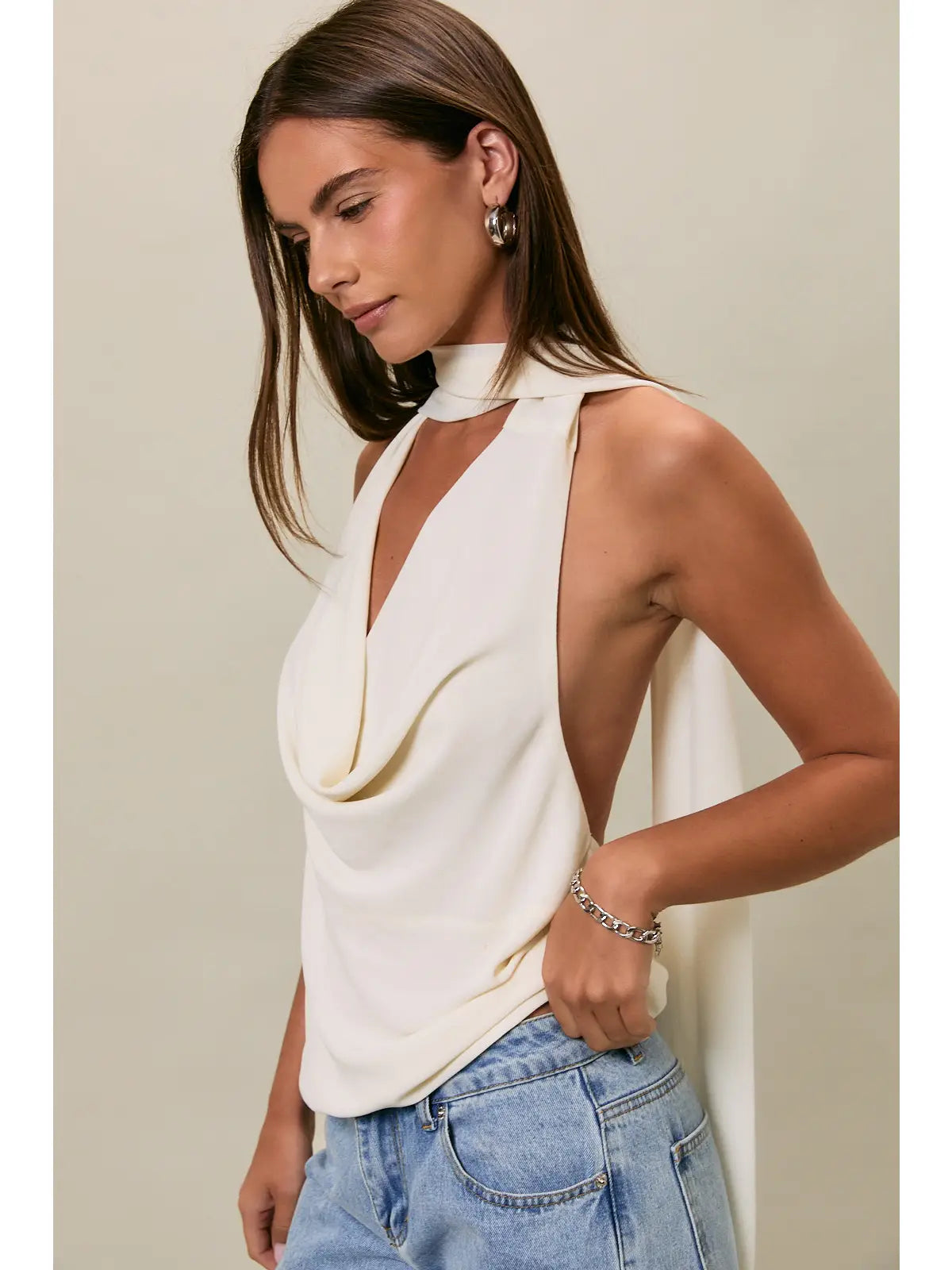 Florence Halter Neck Wrap Top