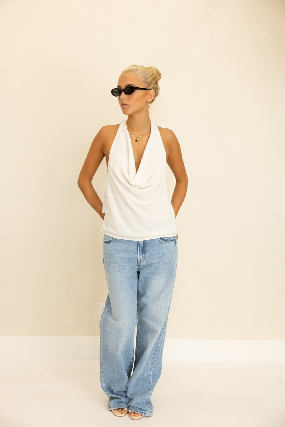 Florence Halter Neck Wrap Top