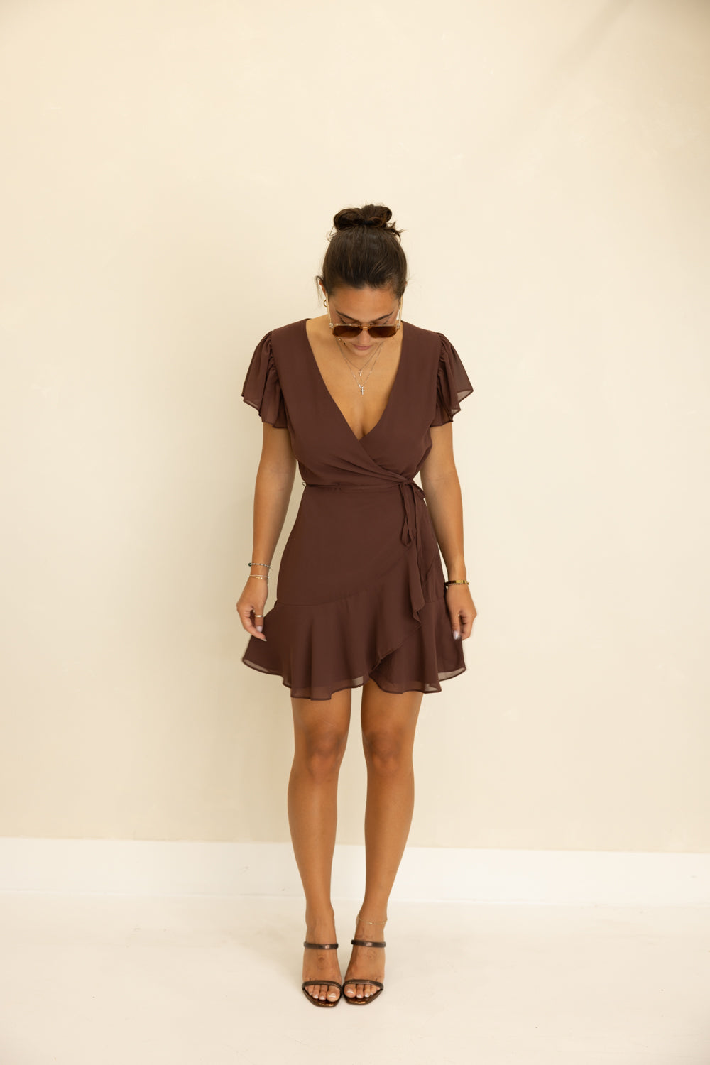 Chelsea Ruffle Wrap Dress