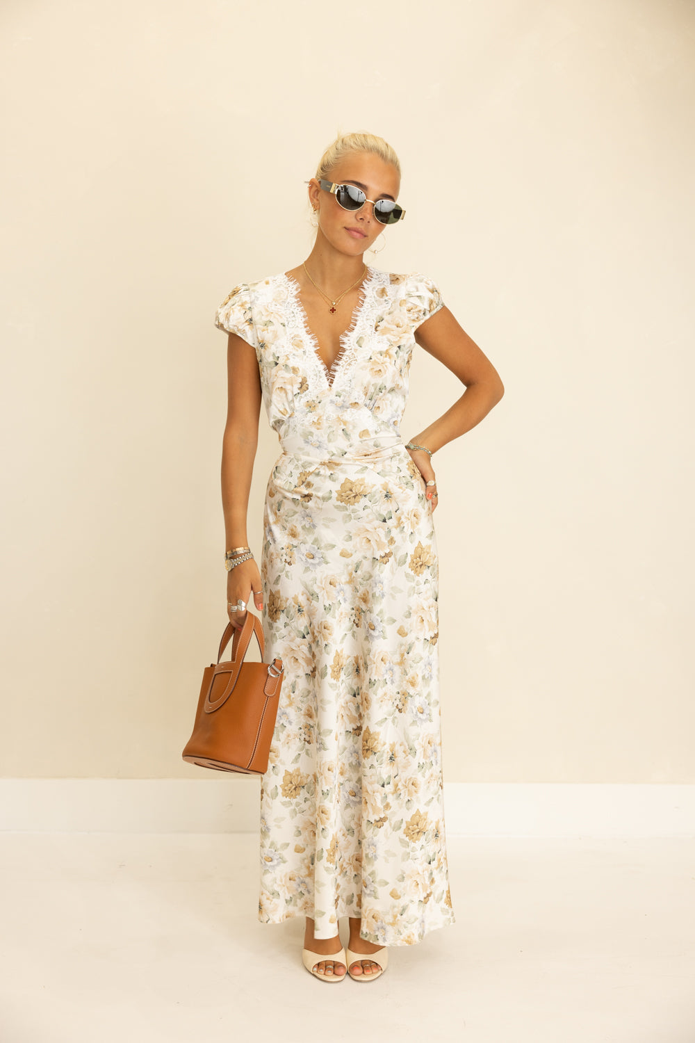 Catherine Maxi Satin Dress