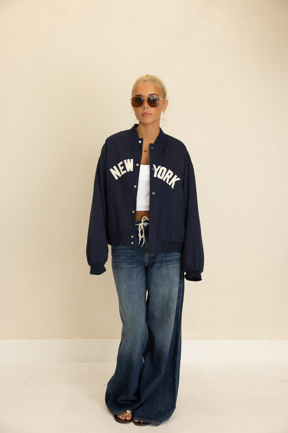 NYC Oversized Varsity Jacket