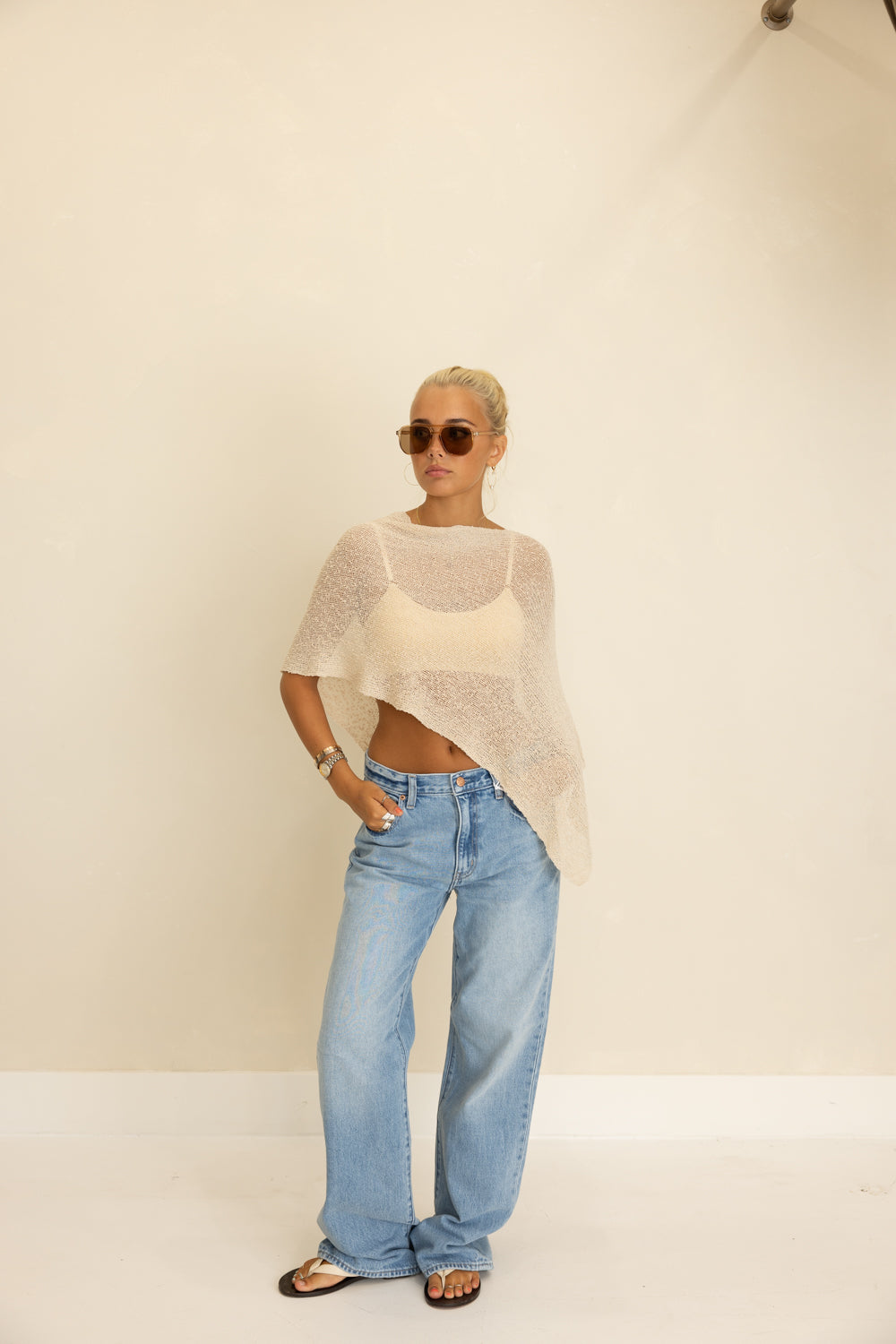 Dawn Knit Poncho