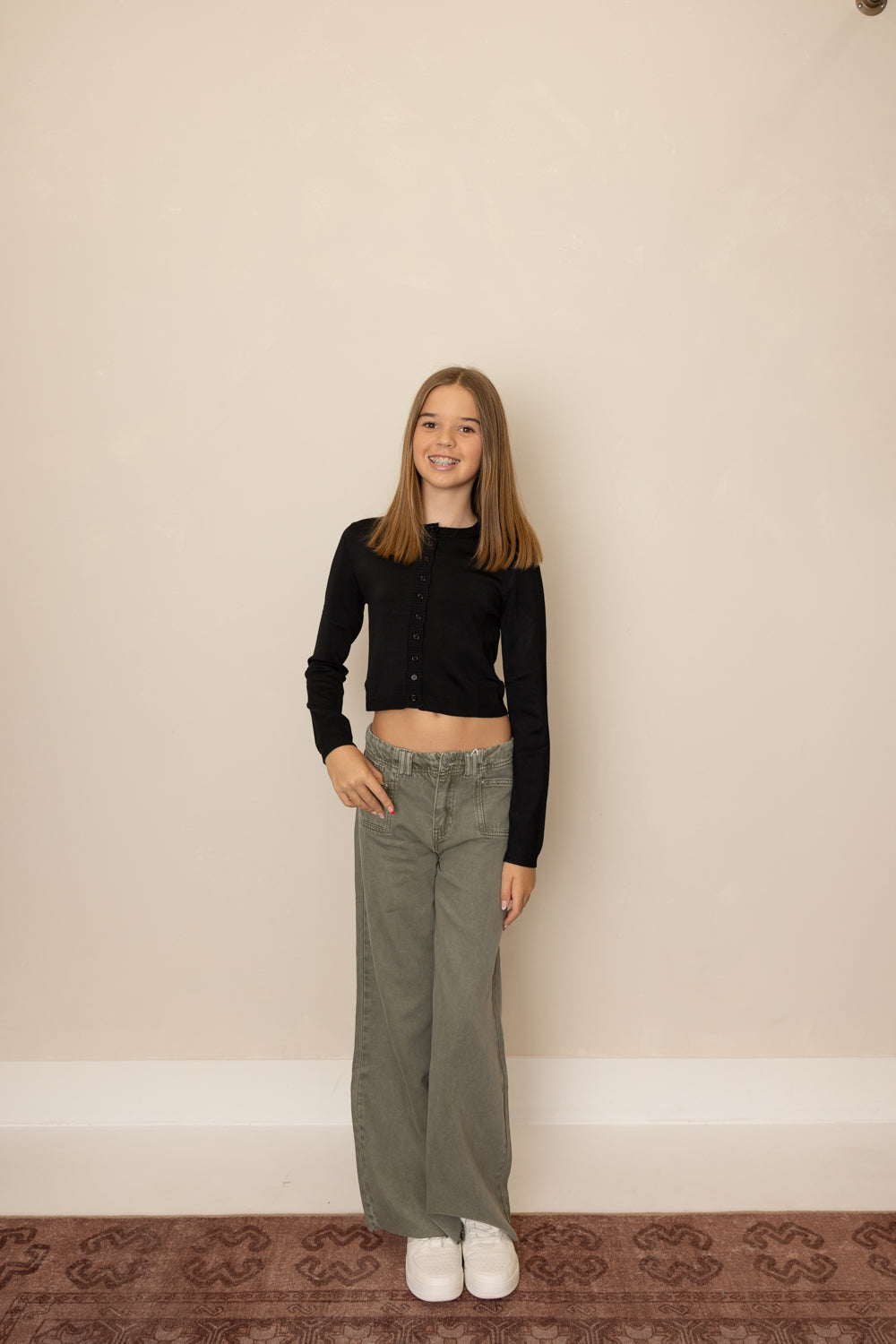 Tween Olive Jean