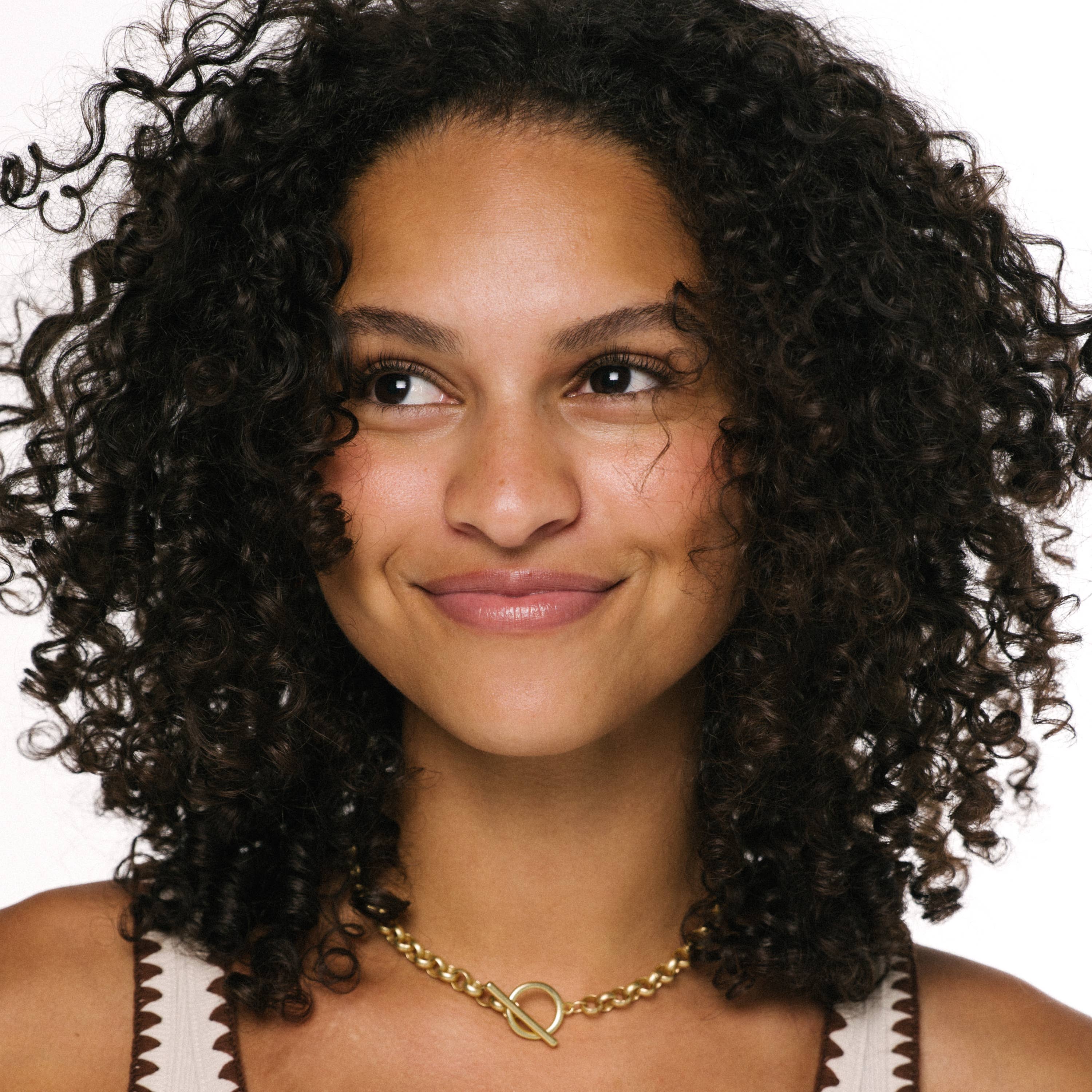 Thick Rolo Gold T Bar Chain Necklace