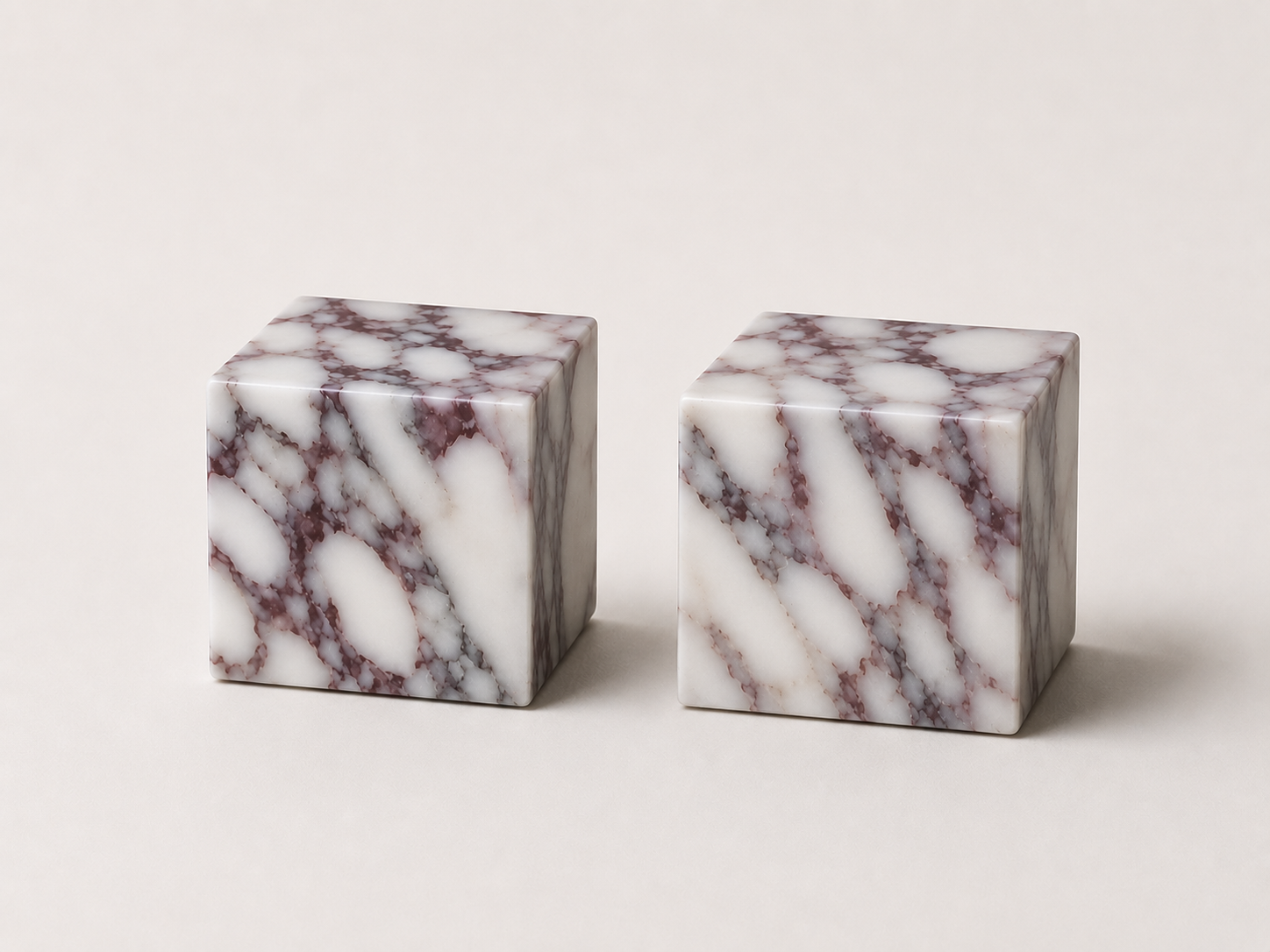 Calacatta Viola Marble Bookends Set