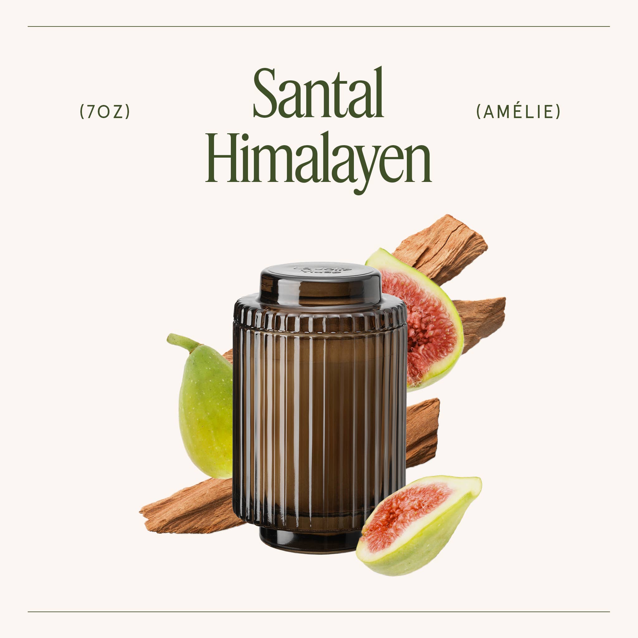 Scented Candle - Santal Himalayen - 7oz | La Jolie Muse