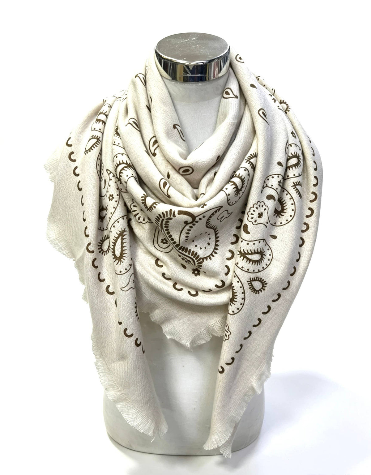 Large Wool  Bandana Scarf