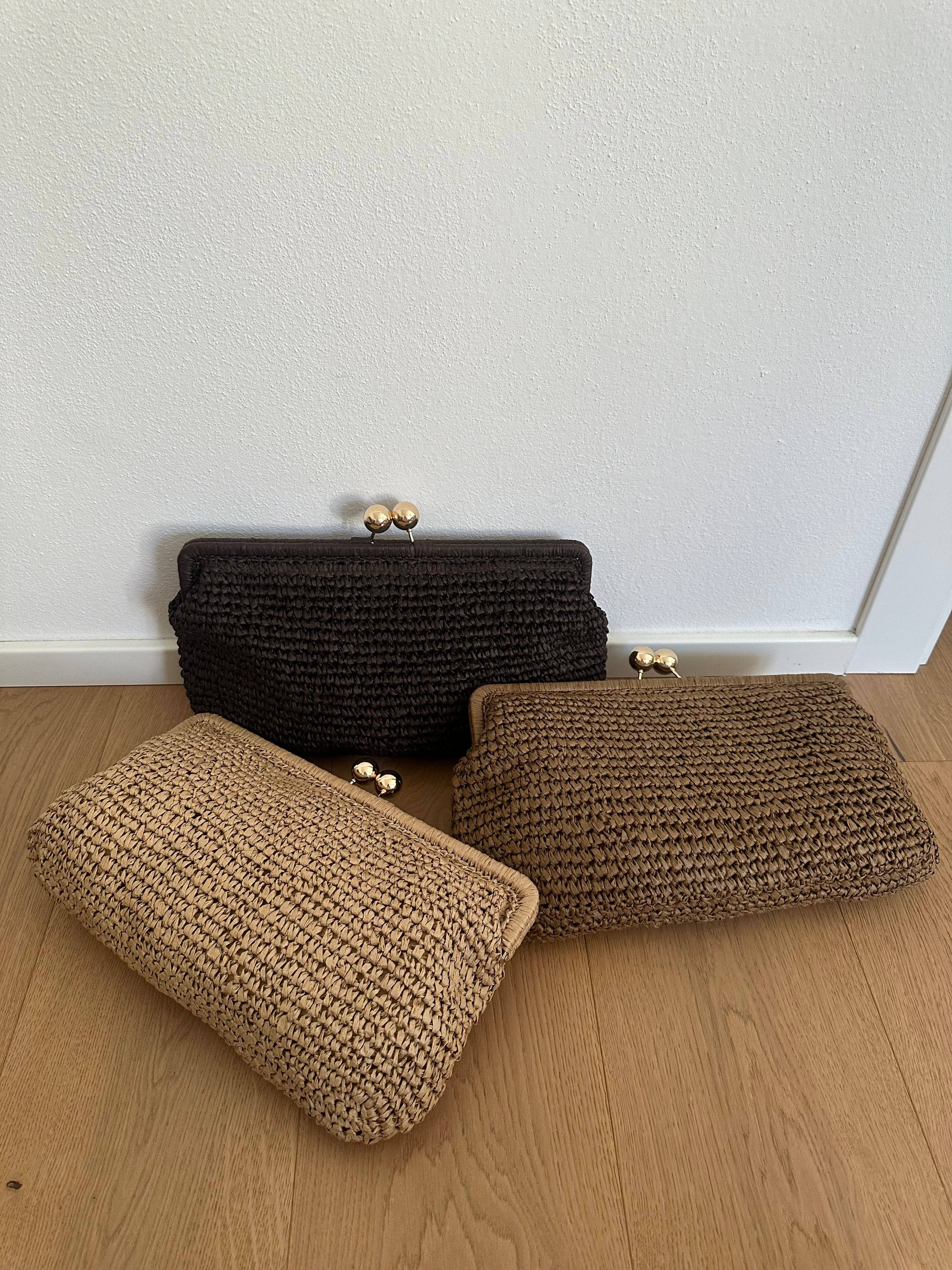 MIYA - Raffia clutch