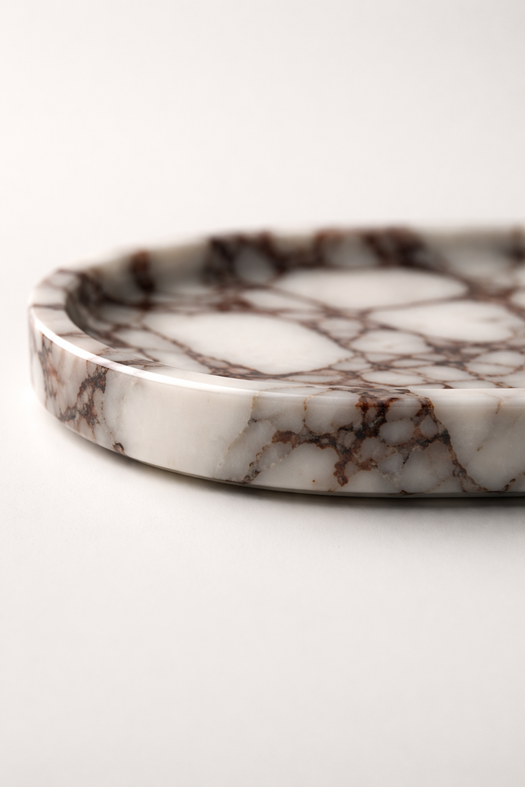 Calacatta Viola Marble Oval Tray