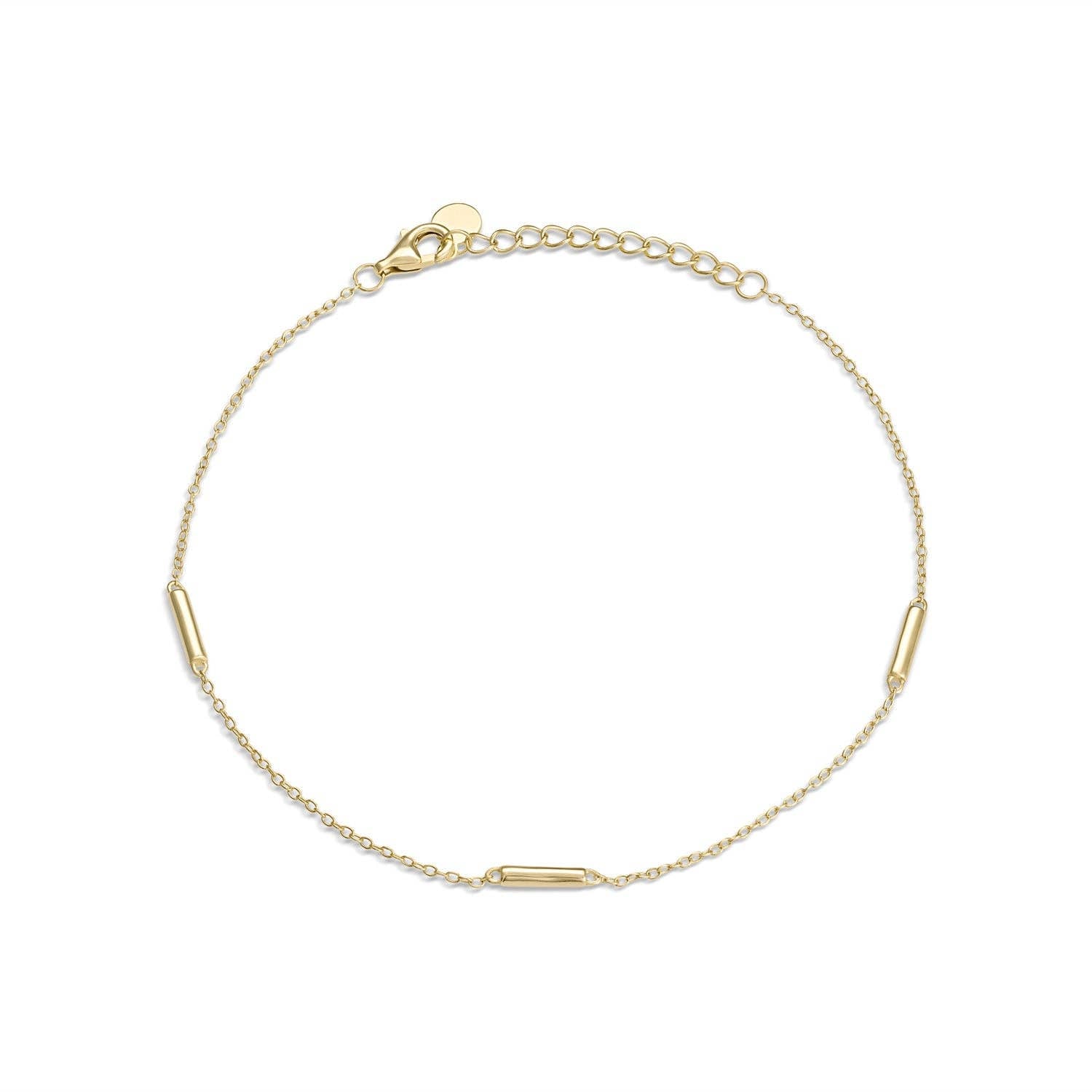 Vermeil Bar Pendant Anklet