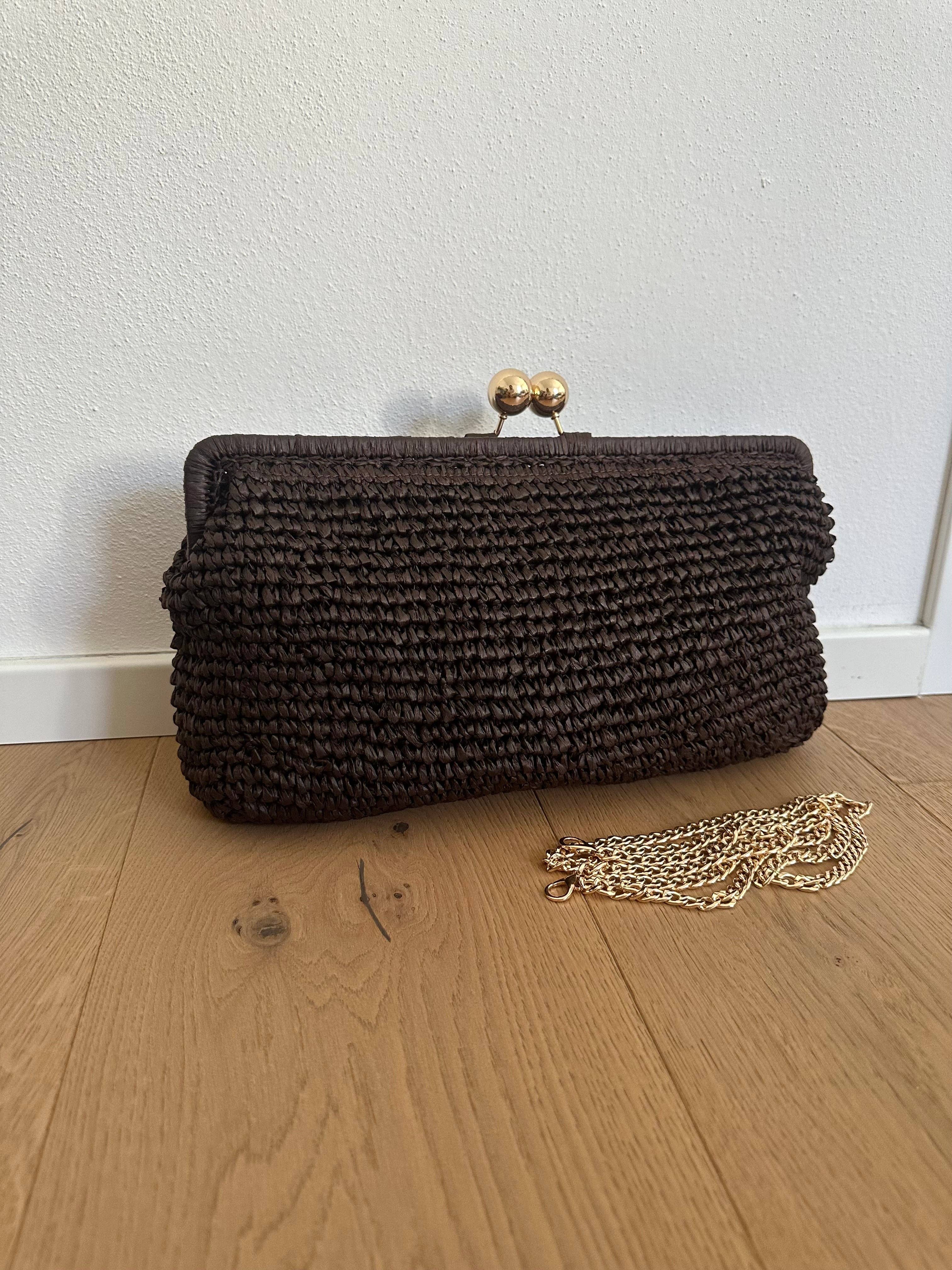 MIYA - Raffia clutch