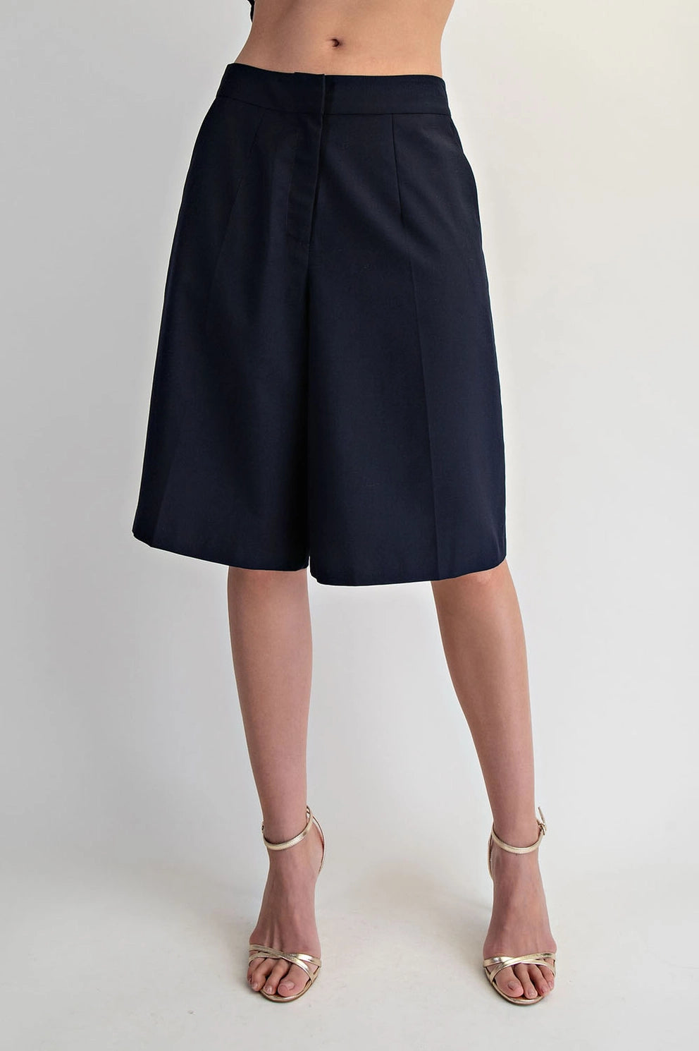 Blythe Navy Longline Bermuda Shorts
