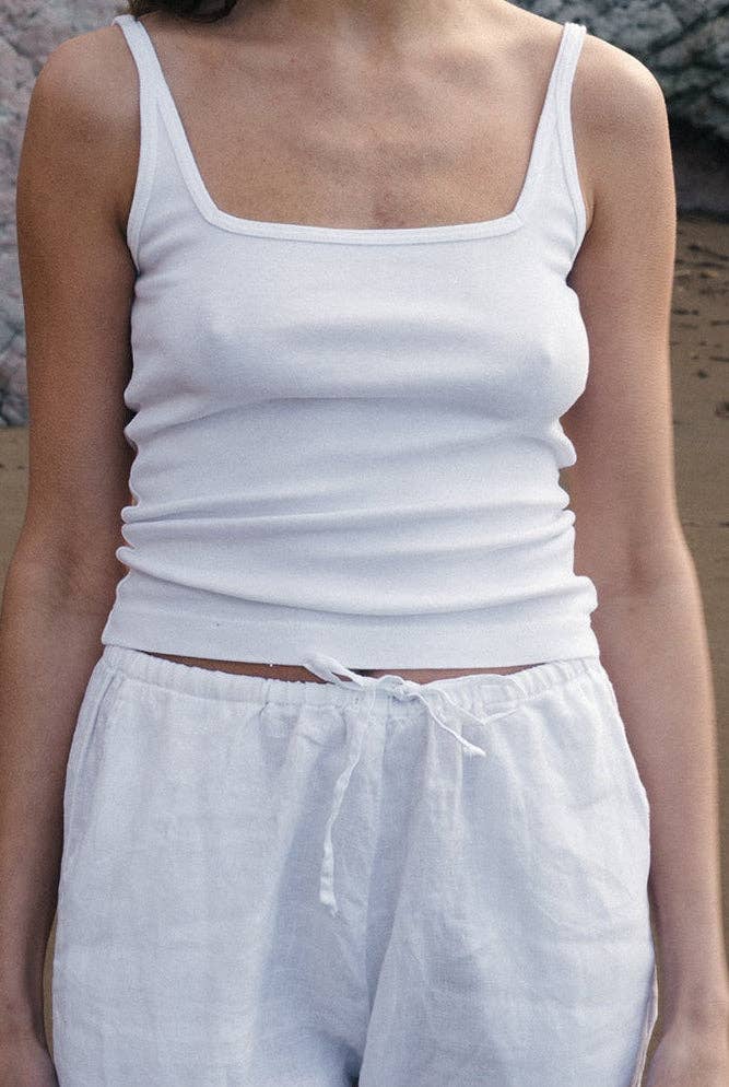 Linen Drawstring Pant