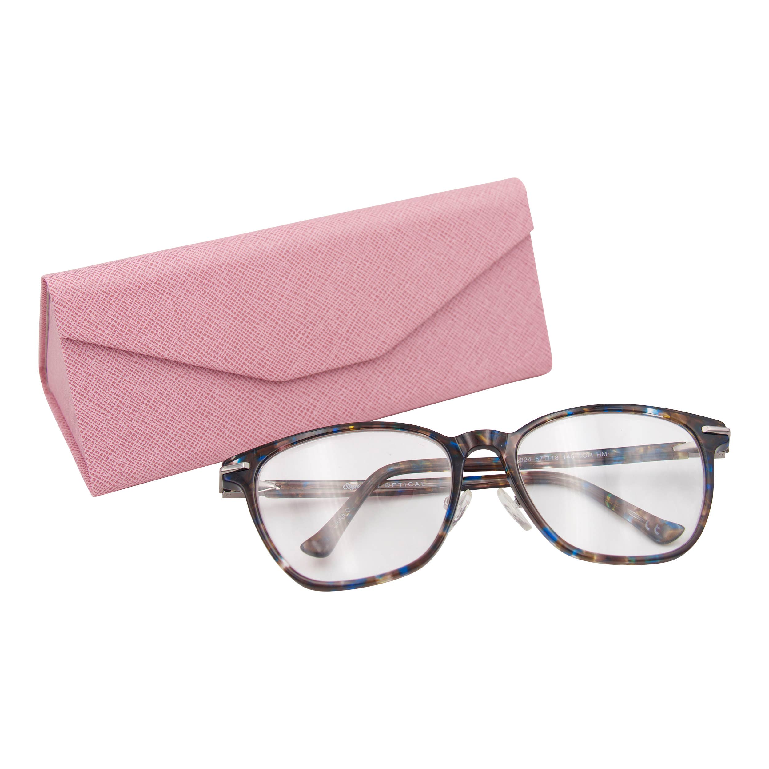 Folding Eco Leather Hard Case for Sunglasses (Pink)