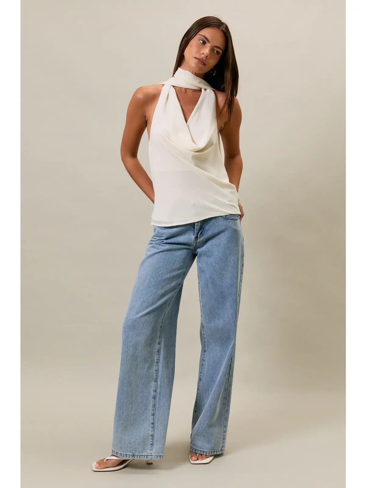 Florence Halter Neck Wrap Top