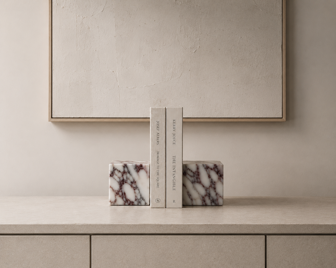 Calacatta Viola Marble Bookends Set