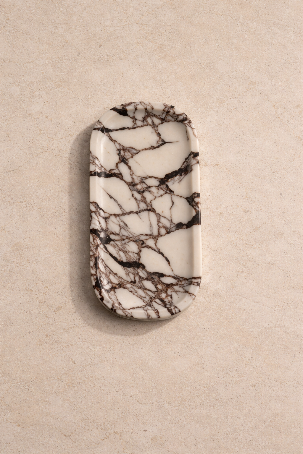 Calacatta Viola Marble Oval Tray