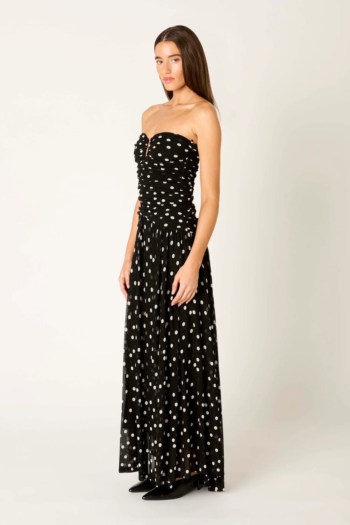 Beverly Black & Ivory Maxi Dress