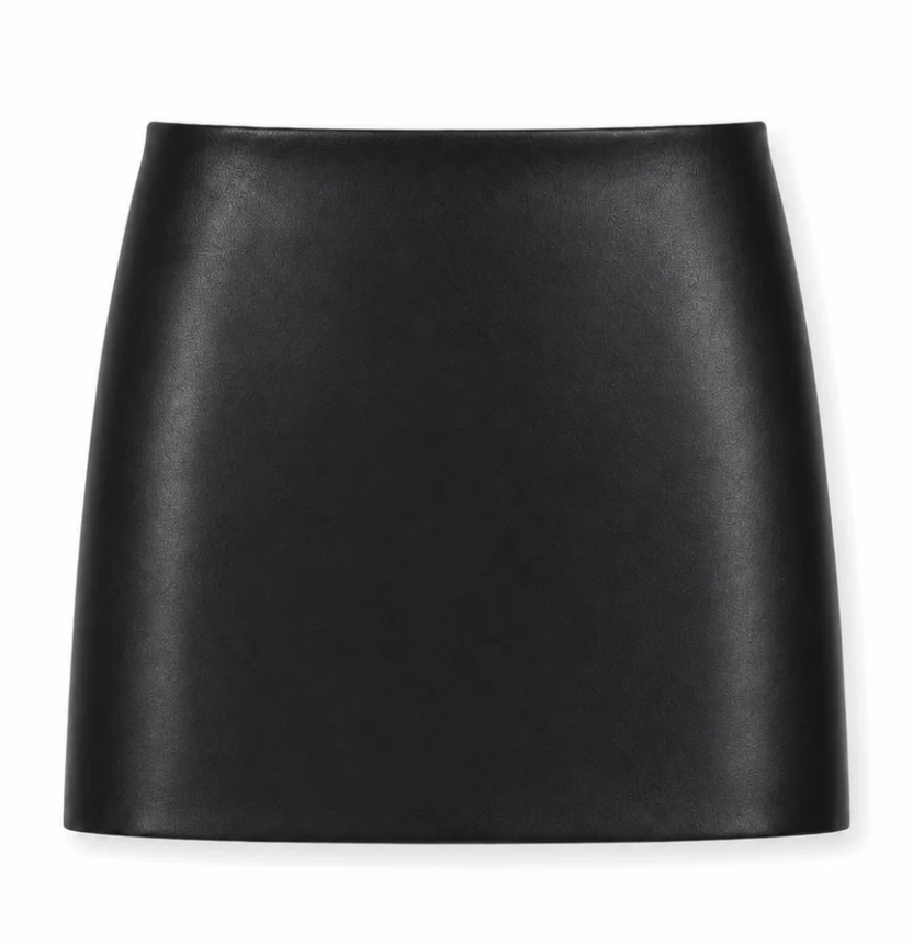Teen Sara Black Vegan Leather Mini