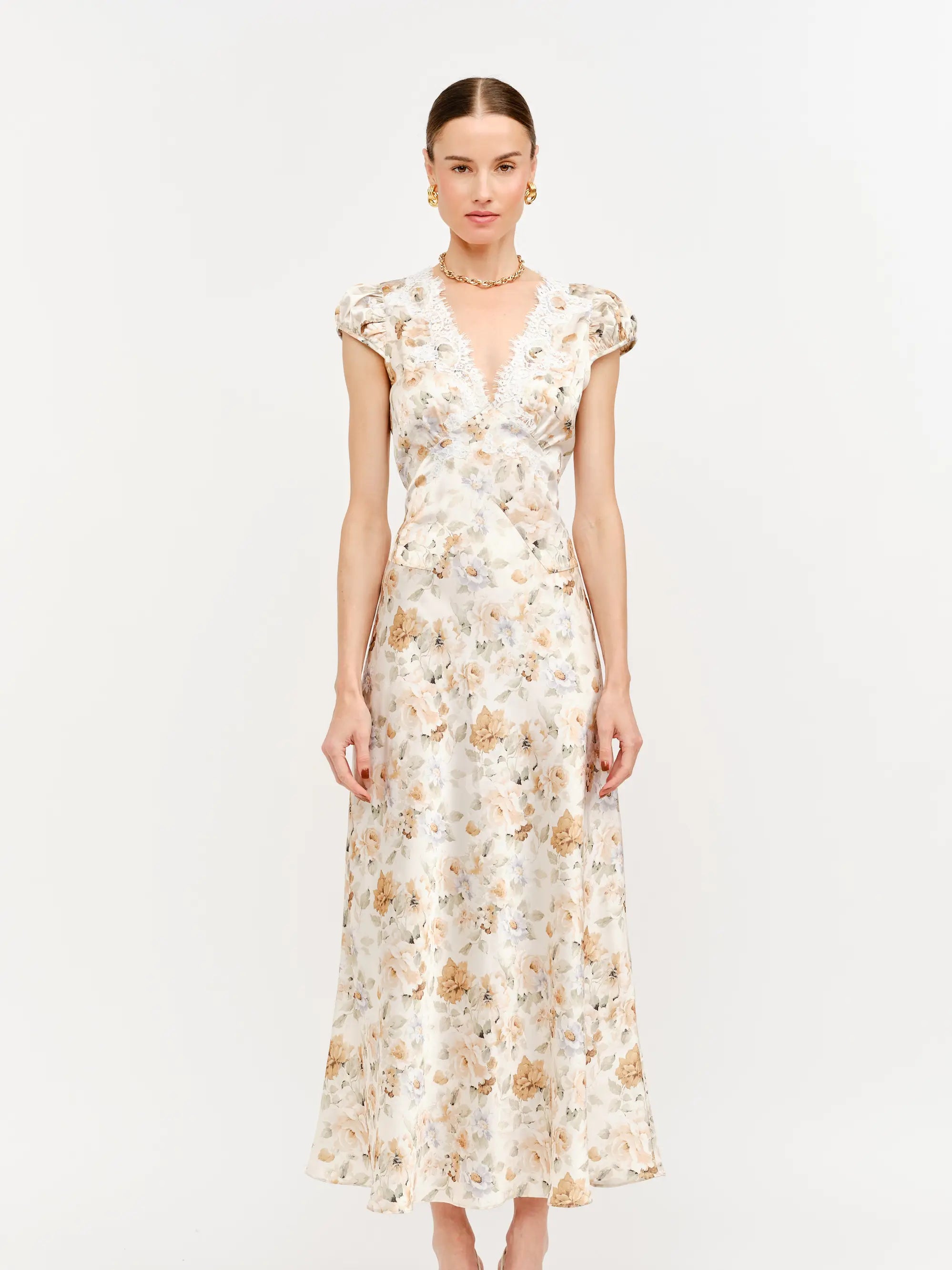 Catherine Maxi Satin Dress