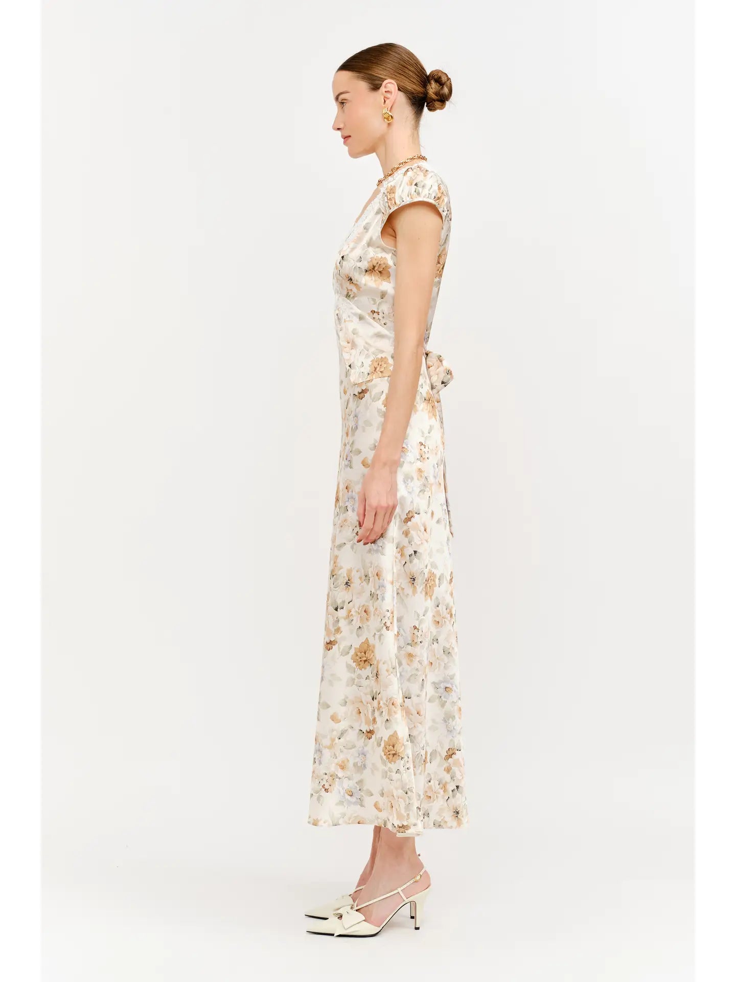 Catherine Maxi Satin Dress