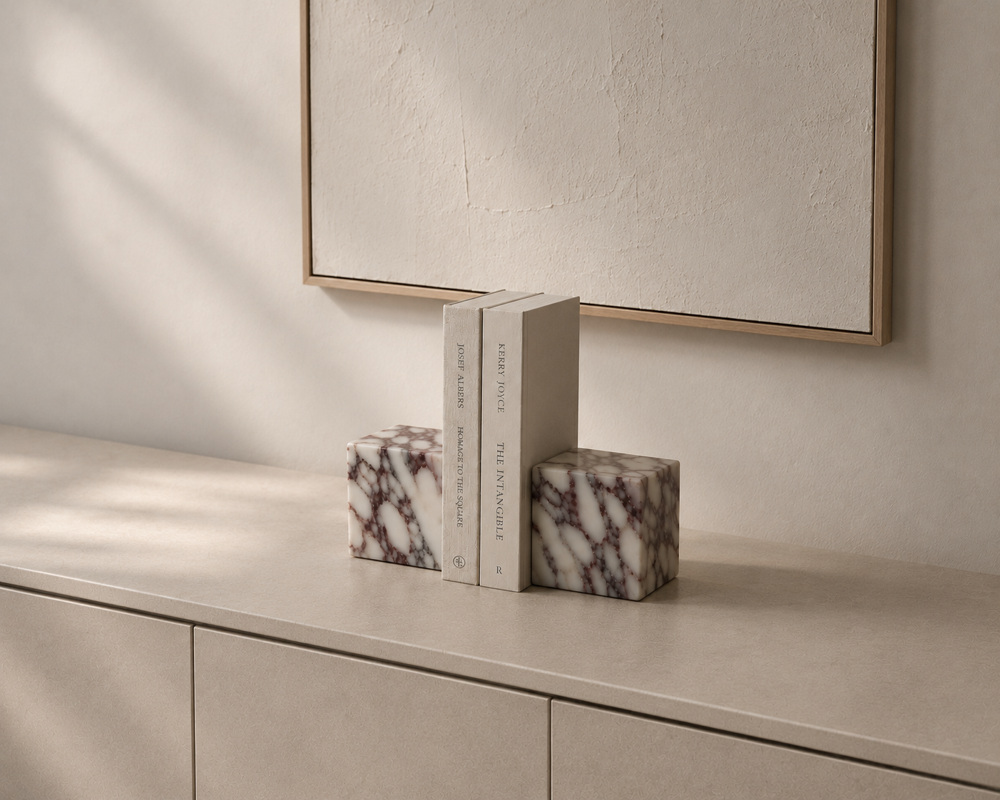Calacatta Viola Marble Bookends Set