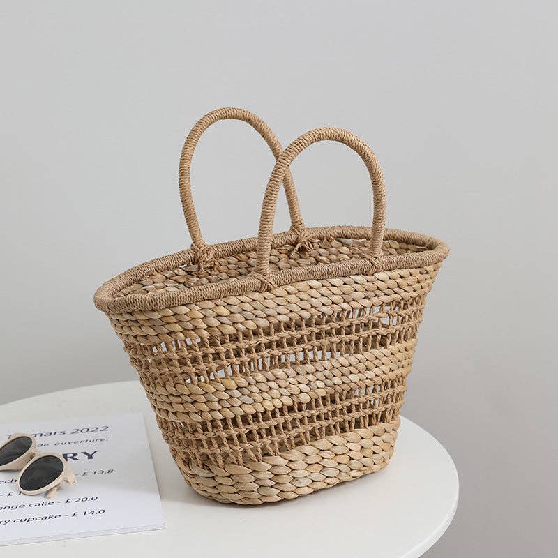 French Vintage Woven Bag Trendy Beach Tote