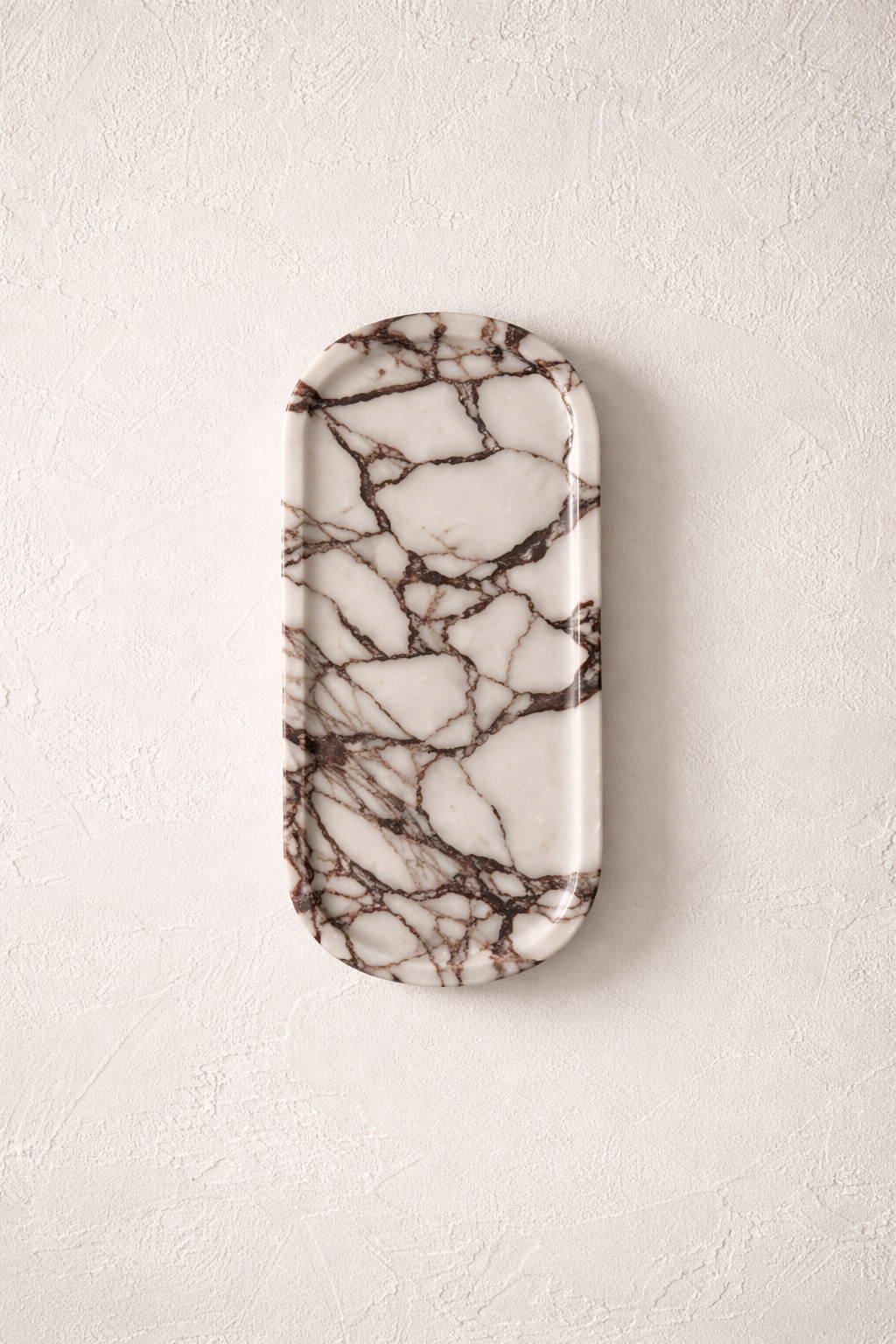 Calacatta Viola Marble Oval Tray