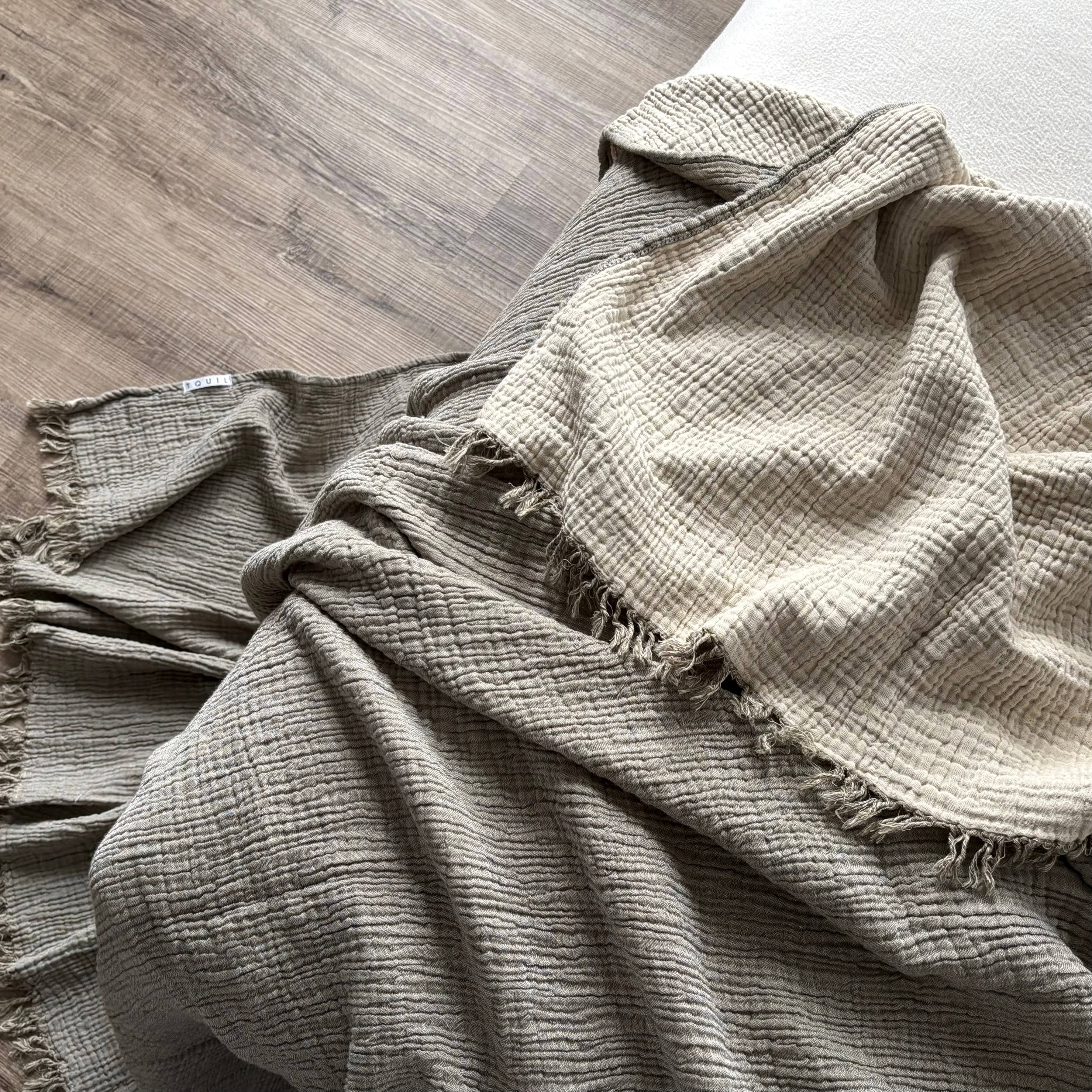  Stonewashed  Throw Blanket - 3 Colors 