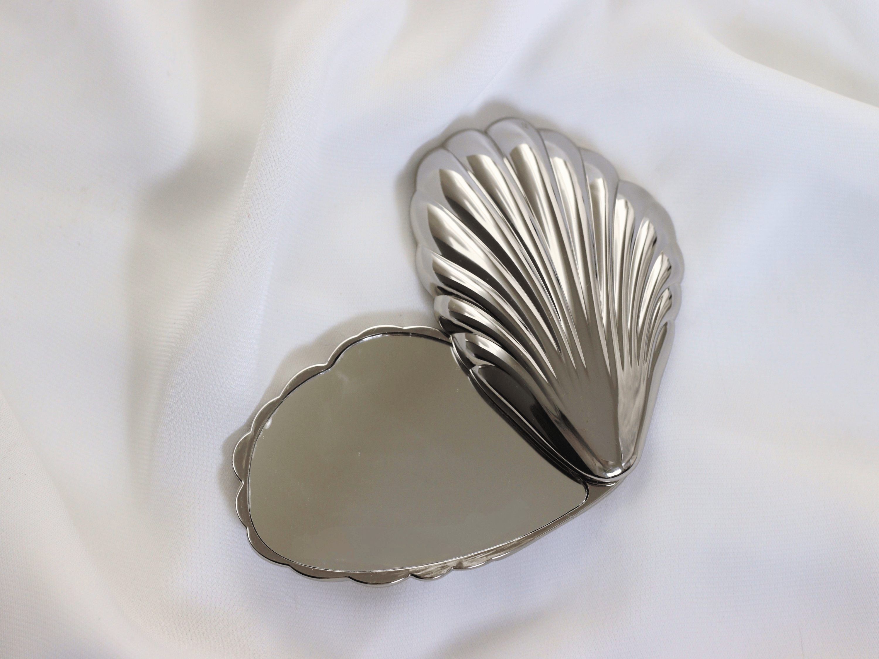 Seashell Compact Mirror | Art Deco Inspired Pocket Mirror