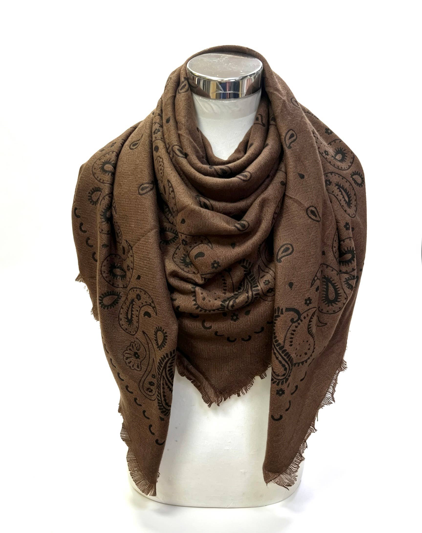 Large Wool  Bandana Scarf