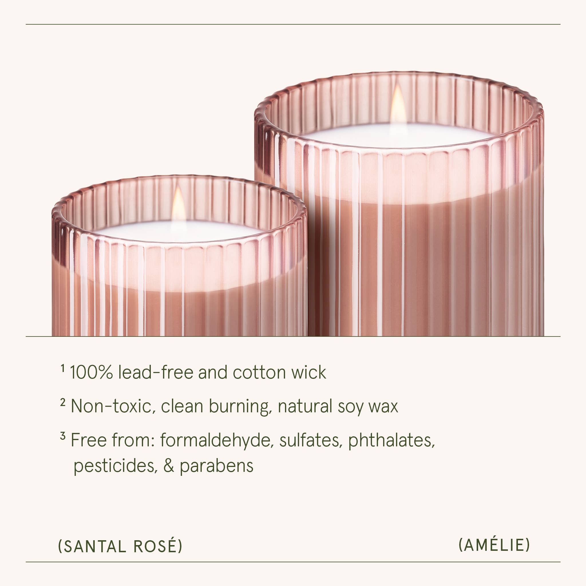 Scented Candle - Santal Rosé - 19oz | La Jolie Muse