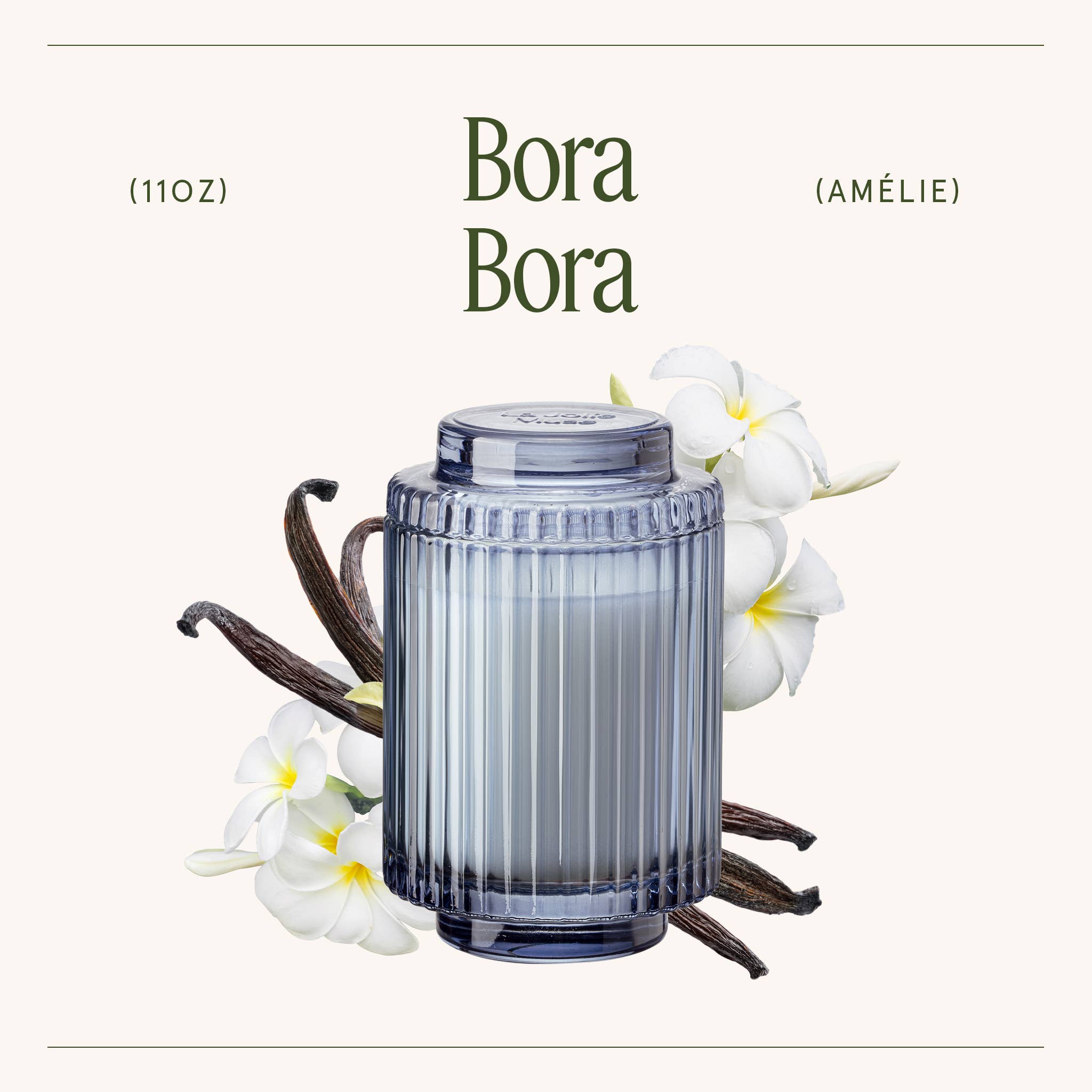 Scented Candle - Bora Bora - 11 oz | La Jolie Muse
